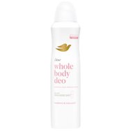Dove Raspberry & Rose Scent Whole Body Deo Sensitive Spray Дезодорант спрей за цяло тяло с аромат на малина и роза с освежаващо усещане 150ml
