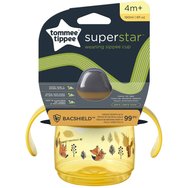 Tommee Tippee Superstar Bacshield Weaning Sippee Cup 4m+ Образователна пластмасова чаша с чучур за малки деца 190ml