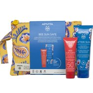 Apivita Promo Bee Sun Safe Hydra Sensitive Soothing Face Cream Spf50+, 50ml & Подарък After Sun Cool & Sooth Gel-Cream Travel Size 100ml, торбичка 1 бр