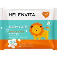 Helenvita Baby Wipes with Chamomle Extract 20 Парчета (1x20 Парчета) - Меки бебешки кърпички, импрегнирани с екстракт от лайка Helenvita Baby Wipes with Chamomle Extract 20 Парчета (1x20 Парчета) - Меки бебешки кърпички, импрегнирани с екстракт от лайка