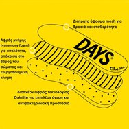 Christou Days Comfy Cheetahs Arch Support Insoles Черен 1 чифт