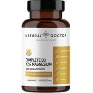 Natural Doctor Complete D3, K2 & Magnesium хранителна добавка с витамини D3, K2 и магнезий за поддържане на нормалната функция на костите, зъбите, мускулите и имунната система 60caps Natural Doctor Complete D3, K2 & Magnesium хранителна добавка с витамини D3, K2 и магнезий за поддържане на нормалната функция на костите, зъбите, мускулите и имунната система 60caps