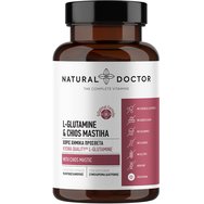 Natural Doctor L-Glutamine & Chios Mastiha хранителна добавка с аминокиселина глутамин и мастиха от Хиос за подпомагане функцията на червата и по-добро храносмилане 90 veg.caps