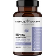 Natural Doctor Sleep Good Добавка с Мелатонин, Аминокиселини и Растителни Екстракти за По-бърз и Качествен Сън 60 веган капсули
