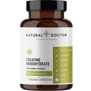 Natural Doctor Creatine Monohydrate Хранителна добавка с креатин монохидрат за повишаване на физическата ефективност при повторения на упражнения с кратка продължителност и висока интензивност 120veg.caps Natural Doctor Creatine Monohydrate Хранителна добавка с креатин монохидрат за повишаване на физическата ефективност при повторения на упражнения с кратка продължителност и висока интензивност 120veg.caps