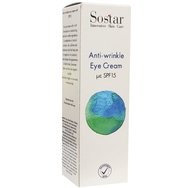 Sostar Anti Wrinkle Eye Cream Spf15 Околоочен крем против бръчки, богат на овлажняващи и против бръчки фактори 25ml Sostar Anti Wrinkle Eye Cream Spf15 Околоочен крем против бръчки, богат на овлажняващи и против бръчки фактори 25ml
