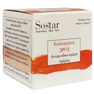Sostar подмладяващ крем за шия и лице с колаген, SPF15 50мл Sostar подмладяващ крем за шия и лице с колаген, SPF15 50мл