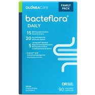 Olonea Bacteflora Daily Family Pack Хранителна добавка с пребиотици & метабиотици за подпомагане на чревния микробиом & нормалното функциониране на червата 90caps