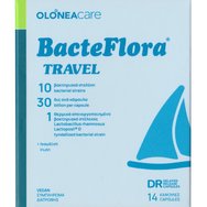 Olonea BacteFlora Travel 14caps - Хранителна добавка от 10 пробиотични щама за лечение на диария при пътуващи