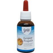 Smile European Propolis Хранителна добавка от алкохолен разтвор на европейски органичен прополис в течност за пиене с противовъзпалителни свойства и укрепване на защитните сили на организма 30ml