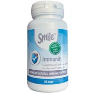Smile Immunity Хранителна добавка с витамин C, билков екстракт, прополис и цинк за доброто функциониране на имунната система 30caps Smile Immunity Хранителна добавка с витамин C, билков екстракт, прополис и цинк за доброто функциониране на имунната система 30caps