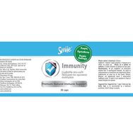 Smile Immunity Хранителна добавка с витамин C, билков екстракт, прополис и цинк за доброто функциониране на имунната система 30caps
