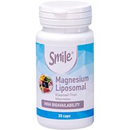 Smile Magnesium Liposomal 30caps - Хранителна добавка с магнезиев цитрат в липозомна форма за добро функциониране на мускулите и нервната система срещу умора и слабост
