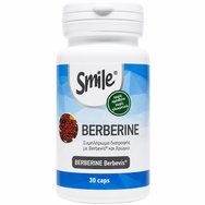 Smile Berberine Хранителна добавка с берберин, хром и магнезий за подпомагане на метаболитното здраве, подобряване на липидния профил и по-ефективен контрол на теглото 30 капсули