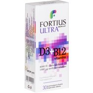 Geoplan Fortius Ultrta Vitamins D3 4000IU & B12 1000μg 30Disp.tabs - Geoplan Fortius Ultrta Vitamins D3 4000IU & B12 1000μg 30Disp.tabs -