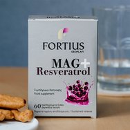 Geoplan Fortius Mag+ Resveratrol Хранителна добавка с магнезий & ресвератрол за нормалната функция на нервната & мускулната система 60Disp.tabs Geoplan Fortius Mag+ Resveratrol Хранителна добавка с магнезий & ресвератрол за нормалната функция на нервната & мускулната система 60Disp.tabs
