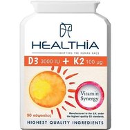 Healthia Vitamin D3 3000iu & Κ2 100μg 90caps