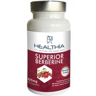 Healthia Superior Berberine 925mg 60caps - Berberis Aristata растителен екстракт Хранителна добавка с високо съдържание на берберин и витамини, минерали за контрол на кръвната захар, добро здраве на сърцето и контрол на теглото Healthia Superior Berberine 925mg 60caps - Berberis Aristata растителен екстракт Хранителна добавка с високо съдържание на берберин и витамини, минерали за контрол на кръвната захар, добро здраве на сърцето и контрол на теглото
