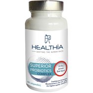 Healthia Superior Probiotic Complex Високоефективна пробиотична и пребиотична хранителна добавка за целенасочена подкрепа на чревния микробиом, допринасяща за нормалната функция на стомашно-чревната система 60caps Healthia Superior Probiotic Complex Високоефективна пробиотична и пребиотична хранителна добавка за целенасочена подкрепа на чревния микробиом, допринасяща за нормалната функция на стомашно-чревната система 60caps