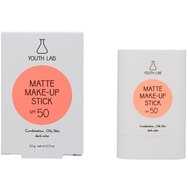 Youth Lab Matte Make Up Spf50 Dark Colour Stick Лек матов слънцезащитен грим-стик с висока защита и цвят за равномерно покритие и контрол на омазняването 20g