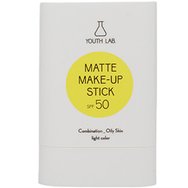 Youth Lab Matte Make Up Spf50 Dark Colour Stick Лек матов слънцезащитен грим-стик с висока защита и цвят за равномерно покритие и контрол на омазняването 20g