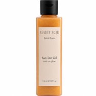 Beauty Sou Bora Bora Sun Tan Oil Сухо Хидратиращо Масло за Тен за Тяло с Аромат, Вдъхновен от Островите на Френска Полинезия Бора Бора с Glitter 150ml