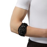 Christou Silicone Tennis Elbow & Compression Sleeve CH-010 Черен един размер 1 бр