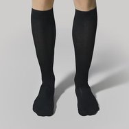 Christou Gratuated Compression Knee - High Cotton Socks for Men CH-017 Black 1 чифт