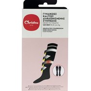 Christou Hi-Tech Compression Socks for Women CH-018 140 DEN 18-22mm Hg Black 1 чифт - Small