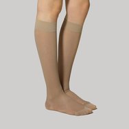 Christou Gratuated Compression Knee - High Cotton Socks for Women CH-018 Beige 140 DEN 1 чифт