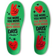 Christou Days Kids Comfy Move Your Mood Arch Support Insoles Зелен 1 чифт