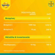 Supradyn Immunity Boost 1000mg C, D, Zn & +8 Хранителна добавка за нормалната функция на имунната система & подсилване на защитните сили на организма с допълнителен комплекс от 8 витамина 30 Effer.tabs