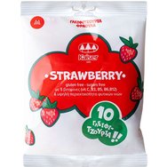 Kaiser Vitamins & Natural Fibers Strawberry Lollipops 10 бр - Хранителна добавка Lollipop с витамини и високо съдържание на фибри за енергия и стимулация с вкус на ягода