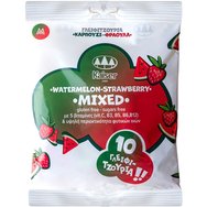 Kaiser Vitamins & Natural Fibers Mixed Watermelon - Strawberry Lollipops 10 бр - Хранителна добавка Lollipop с витамини и високо съдържание на фибри за енергия и стимулация с вкус на диня и ягода