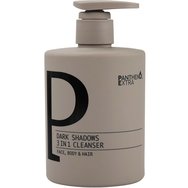 Panthenol Extra Dark Shadows 3in1 Face, Body & Hair Cleanser 500ml - Мъжки Душ Гел за Лице, Тяло & Коса с Пикантни Аромати с Помпа