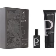 Panthenol Extra Promo Men Eau De Toilette 50ml & 3in1 Cleanser 200ml - Мъжки аромат на шоколад в комбинация с дървесни нотки, кехлибар & мускус за чувствена топлина & душ гел & шампоан с нежна формула за лице, тяло & коса