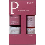 Panthenol Extra Promo Euphoria Musk Shower Gel 500ml & Body Milk 300ml Panthenol Extra Promo Euphoria Musk Shower Gel 500ml & Body Milk 300ml