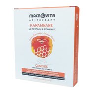 Macrovita Candies Бонбони за гърло с прополис, витамин С и билкови екстракти, с вкус на портокал 47g Macrovita Candies Бонбони за гърло с прополис, витамин С и билкови екстракти, с вкус на портокал 47g