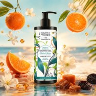 Macrovita Simply Yours Velvet Rain Mandarin & White Tea Shower Gel Хидратиращ, Освежаващ Душ Гел с Аромат на Мандарина & Бял Чай, с Помпа 300ml