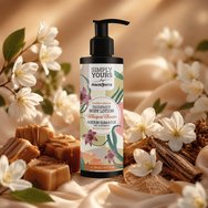 Macrovita Simply Yours Whisper Charm Vanilla & Jasmine Shimmer Body Lotion Хидратиращ, Блестящ Лосион за Тяло с Аромат на Ванилия & Жасмин, с Помпа 150ml