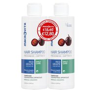 Macrovita PROMO PACK Red Grape Hair Shampoo with Olive Oil for Daily Care 2x200ml на специална цена - Шампоан за ежедневна грижа с червено грозде и зехтин Macrovita PROMO PACK Red Grape Hair Shampoo with Olive Oil for Daily Care 2x200ml на специална цена - Шампоан за ежедневна грижа с червено грозде и зехтин