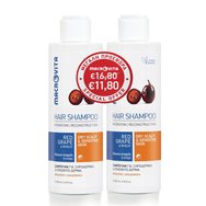 Macrovita Пакетни оферти Red Grape & Wheat Shampoo for Dry Scalp & Sensitive Skin 2x200ml - Шампоан за суха кожа и чувствителна кожа с червено грозде и пшеница Macrovita Пакетни оферти Red Grape & Wheat Shampoo for Dry Scalp & Sensitive Skin 2x200ml - Шампоан за суха кожа и чувствителна кожа с червено грозде и пшеница