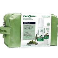 Macrovita Promo Ultra Fine 24h Moisturizing Face Cream with Olive Oil & Aloe Vera 50ml & Face Cleansing Foam 150ml & Подарък торбичка 1 бр - 24-часов хидратиращ крем със зехтин и алое вера и почистваща пяна със зехтин и очанка за всички типове кожа