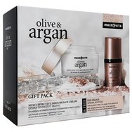 Macrovita Gift Pack Olive & Argan Multi-effective 24Hours Face Cream Normal-Combination 50ml & Подарък Eye Cream 15ml - 24-часов крем за лице против бръчки за нормална и комбинирана кожа и крем за очи против бръчки за всички типове кожа Macrovita Gift Pack Olive & Argan Multi-effective 24Hours Face Cream Normal-Combination 50ml & Подарък Eye Cream 15ml - 24-часов крем за лице против бръчки за нормална и комбинирана кожа и крем за очи против бръчки за всички типове кожа