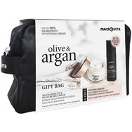 Macrovita Gift Pack Olive&Argan Multi-Effective Hyaluronic Face Cream All Skin Types 50ml&GIFT Lifting Serum 30ml&Тоалетна чанта - Крем за лице против бръчки, антиоксидант с хиалуронова киселина, всички видове и лице против бръчки, деколте, деколте Macrovita Gift Pack Olive&Argan Multi-Effective Hyaluronic Face Cream All Skin Types 50ml&GIFT Lifting Serum 30ml&Тоалетна чанта - Крем за лице против бръчки, антиоксидант с хиалуронова киселина, всички видове и лице против бръчки, деколте, деколте