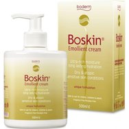 Boderm Boskin Emollient Cream Подхранващ крем за тяло за справяне с интензивна сухота на кожата, подходящ за бебета, деца & възрастни, с помпа 500ml Boderm Boskin Emollient Cream Подхранващ крем за тяло за справяне с интензивна сухота на кожата, подходящ за бебета, деца & възрастни, с помпа 500ml