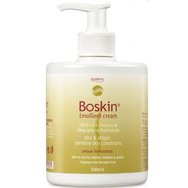 Boderm Boskin Emollient Cream Подхранващ крем за тяло за справяне с интензивна сухота на кожата, подходящ за бебета, деца & възрастни, с помпа 500ml