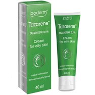 Boderm Tazarene 0.1% Oily Skin Cream Хидратиращ крем за локално приложение за мазна, склонна към акне кожа 40ml Boderm Tazarene 0.1% Oily Skin Cream Хидратиращ крем за локално приложение за мазна, склонна към акне кожа 40ml