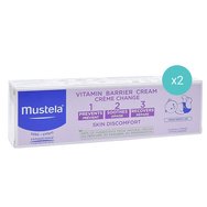 Mustela Promo Hydra Bebe Body Lotion 500ml & Gentle Cleansing Gel for Hair & Body 400ml (2x200ml) & 123 Vitamin Barrier Cream 200ml (2x100ml) & Подарък торбичка 1 бр