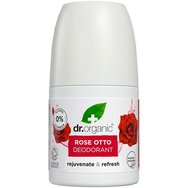 Dr Organic Promo Rose Otto Roll-on Deodorant 100ml (2x50ml)